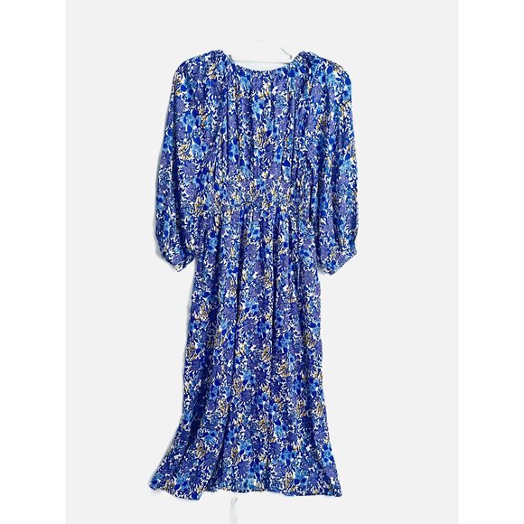 New! J.Crew V-neck midi dress in fête floral print, size: XS - Picture 8 of 11